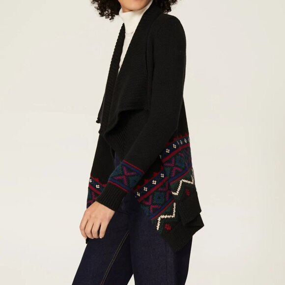 Lauren Ralph Lauren Women's Fair Isle Cardigan Size Medium - Picture 1 of 5